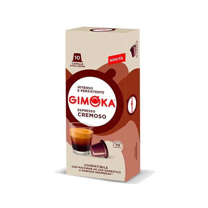 Gimoka Cremoso 10 Capsule Cafea Compatibile Nespresso