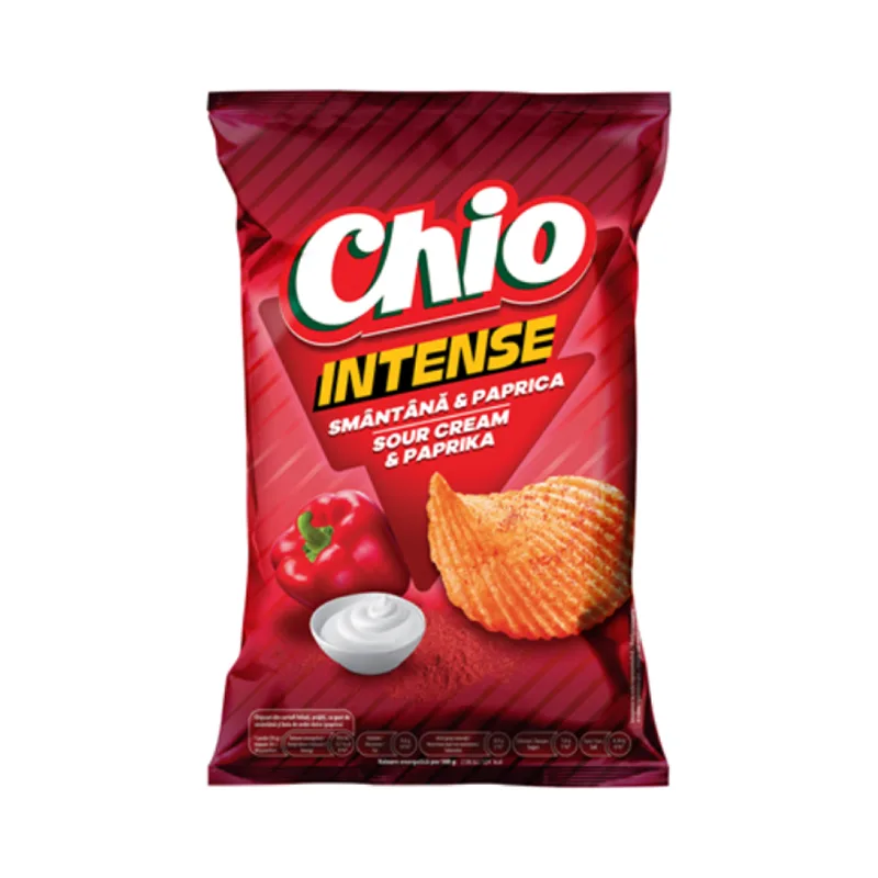 Chio Chips Intense Smantana Si Paprica 120 G