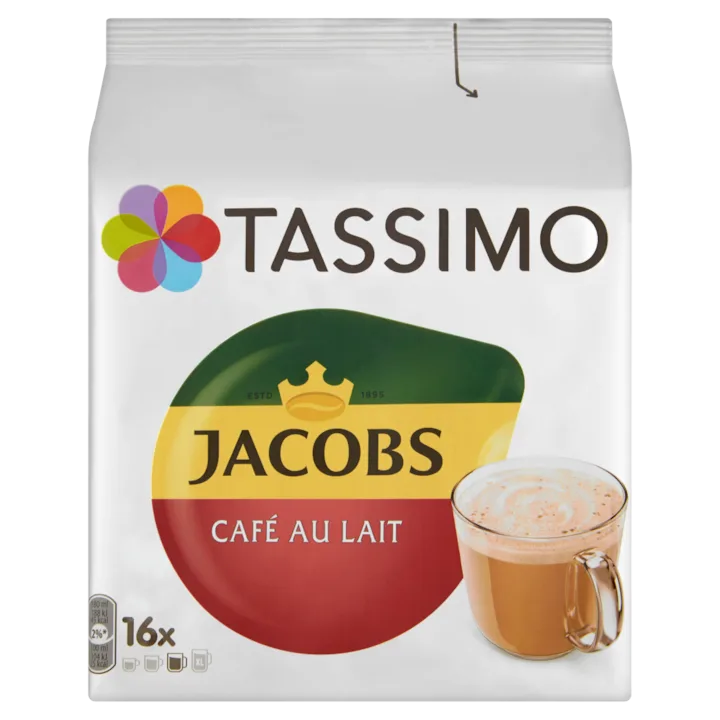 Capsule Cafea Jacobs Tassimo Caffe Au Lait 16 Bauturi X 150 Ml