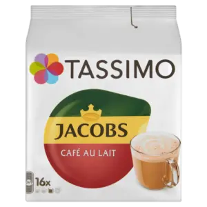 Capsule Cafea Jacobs Tassimo Caffe Au Lait 16 Bauturi X 150 Ml