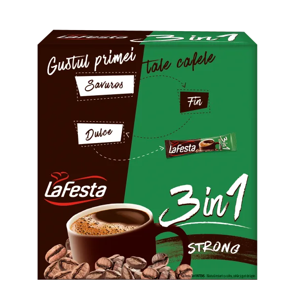 La Festa 3 In 1 Strong Cafea Instant 24 X 15.6G