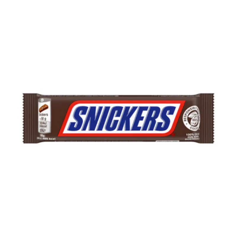 Snickers Baton Ciocolata Cu Caramel Si Alune 50 G