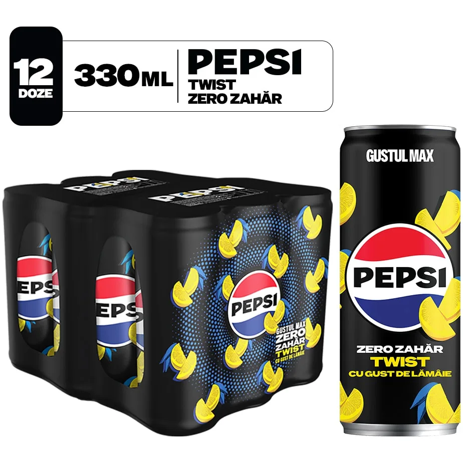 Pepsi Twist Zero 0.33L Doza X12