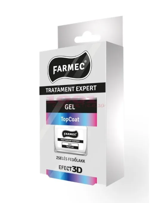 Gel Top Coat Protector Si Luciu Pentru Lacul De Unghii 11 Ml, Farmec