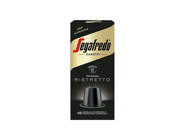 Segafredo Ristretto Aluminum Coffee Capsules 10 Capsule