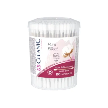 Cleanic Pure Effect Cotton Swabs 100 Pcs