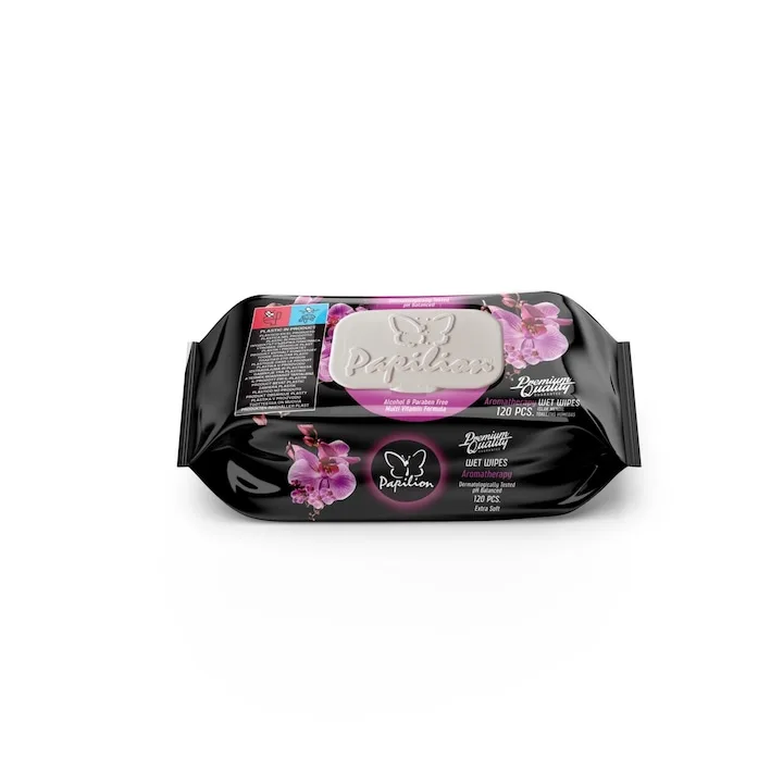 Servetele Umede Papilion Aroma Therapy Cu Capac 120 Buc