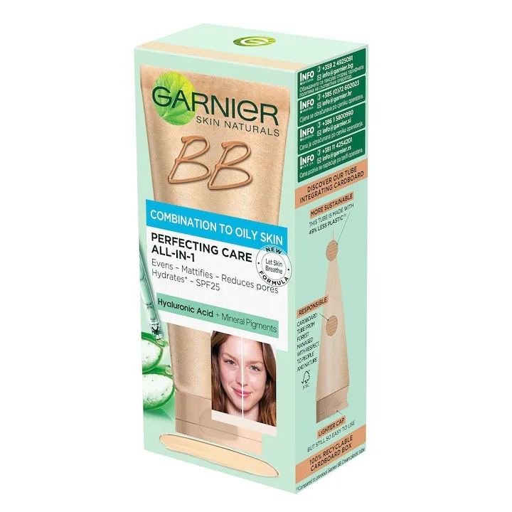 Garnier Skin Active Bb Cream Combination To Oily Skin Spf25 50 Ml – Nuanta Deschisa