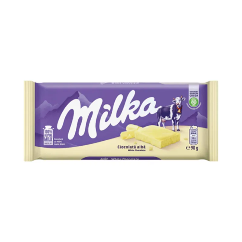 Milka Ciocolata Alba 90 G
