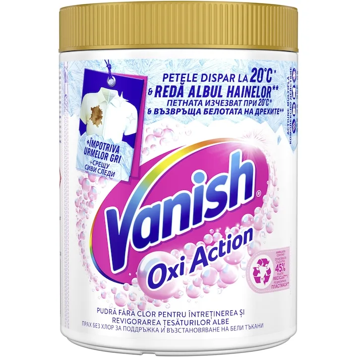 Pudra Pentru Indepartarea Petelor Vanish Oxi Action White 960G