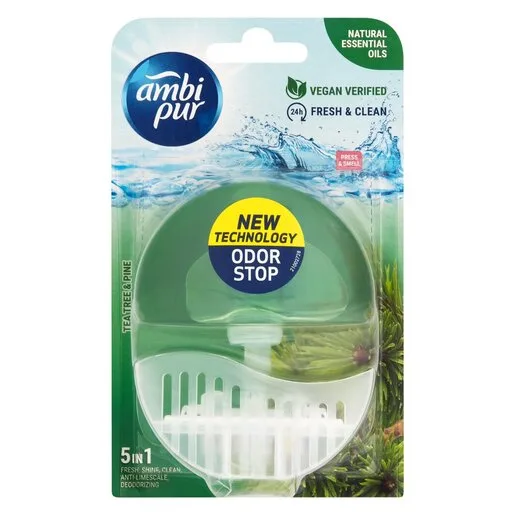 Ambi Pur Flush Starter Kit Tea Tree Pine Odorizant Toaleta 55Ml
