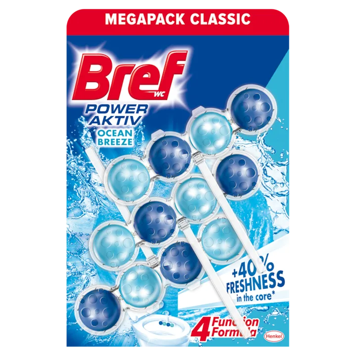 Bref Power Aktiv Ocean Odorizant Toaleta 3X50G