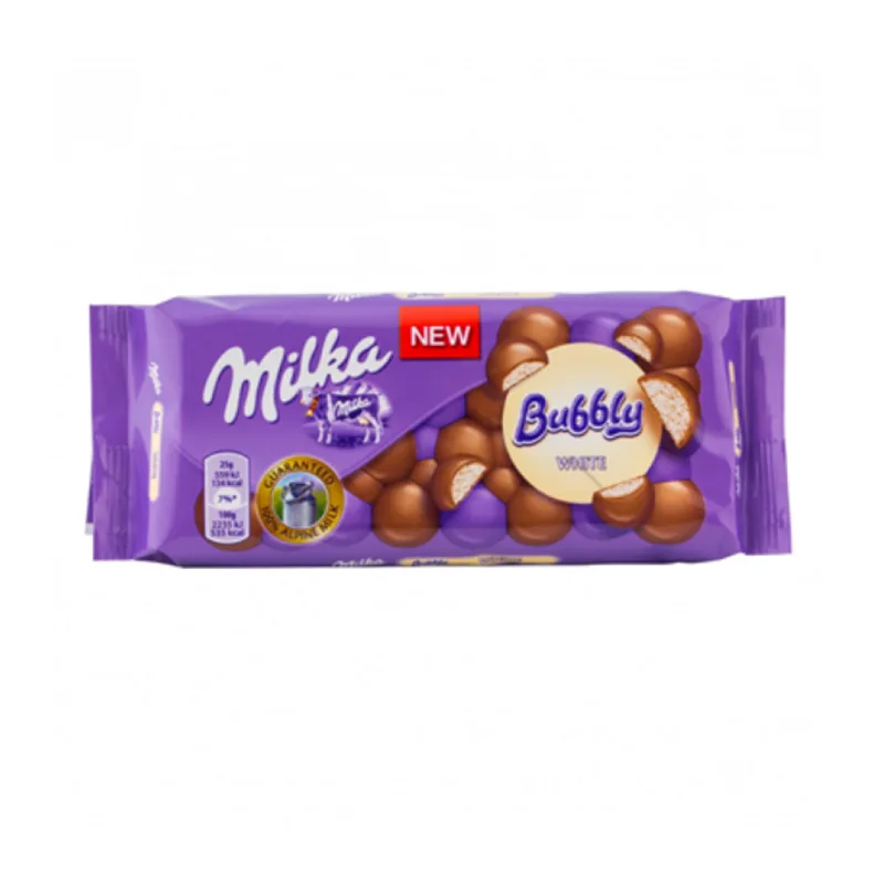 Milka Bubbly Ciocolata Alba 95 G