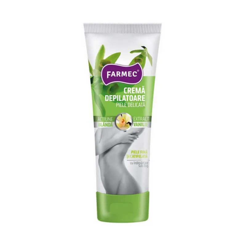 Farmec Crema Depilatoare Piele Delicata Extract Vanilie 150Ml