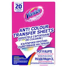 Servetele Anti-Transfer De Culoare Vanish – 20 Buc