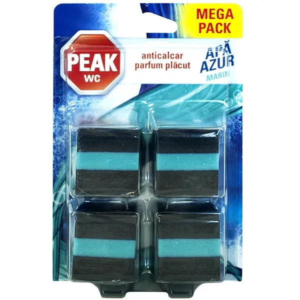 Peak Wc Azur Marin Odorizant Pentru Toaleta 4X50G