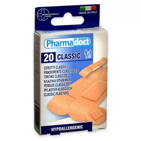 Plasturi Classic Pharmadoct, 20 Bucati