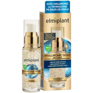 Ser Anti-Rid Cu Perle Pentru Fata Elmiplant Hyaluronic Gold 30 Ml