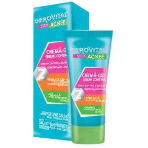 Crema-Gel Sebum Control Gerovital Stop Acnee 50 Ml