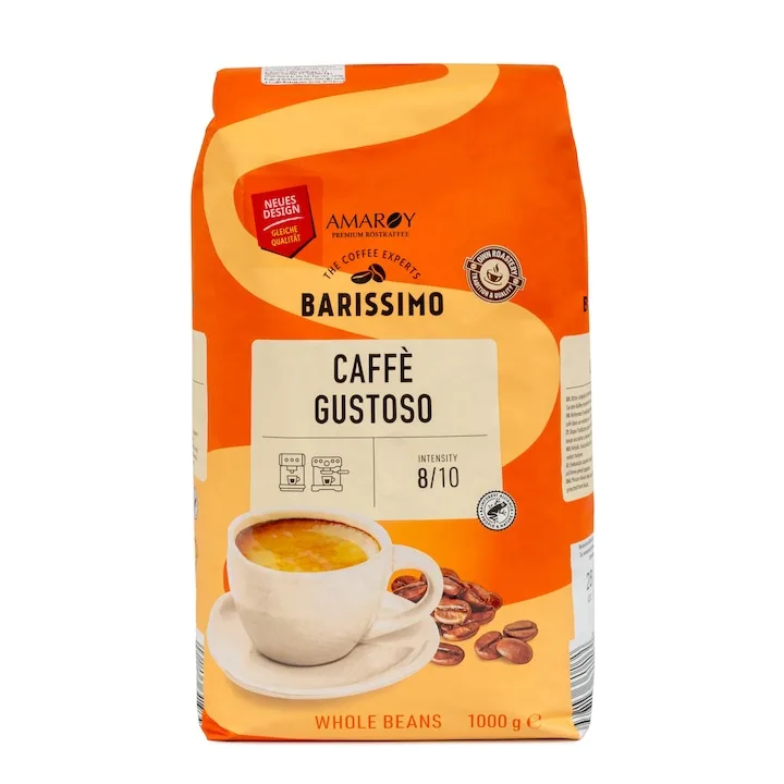 Amaroy Barissimo Caffe Gustoso Cafea Boabe 1Kg
