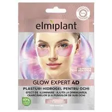 Plasturi Hidrogel Pentru Ochi Elmiplant Glow Expert 4D Cu Niacinamida