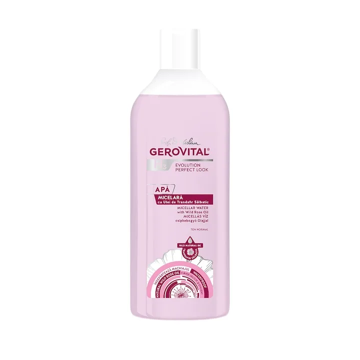 Apa Micelara Gerovital H3 Evolution Perfect Look Cu Ulei De Trandafir Salbatic, 400 Ml