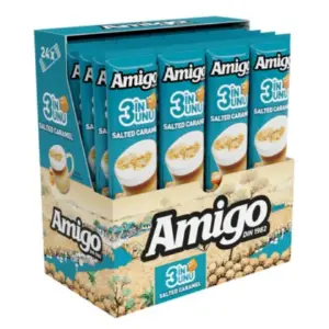 Amigo 3In1 Salted Caramel Cafea Instant 24 X 13G