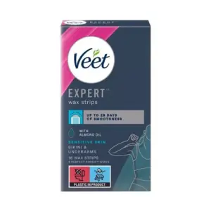 Veet Expert Benzi Depilatoare Cu Ceara Cu Ulei De Migdale Pentru Corp 12Buc