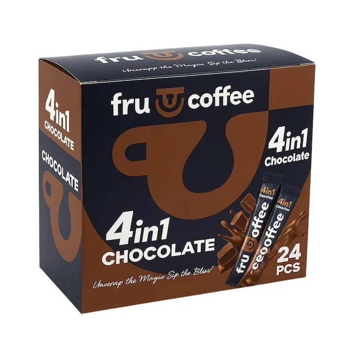 Frucoffee 4 In 1 Ciocolata 24 Plicuri X 19 G