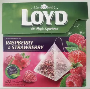 Ceai Loyd Zmeura Si Capsuni 40G