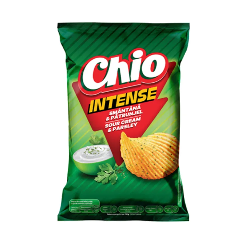 Chio Chips Intense Smantana Si Patrunjel 120 G