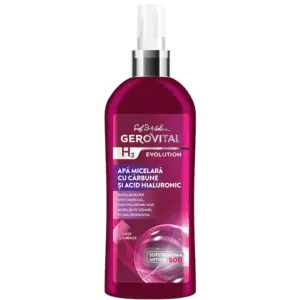 Apa Micelara Gerovital H3 Evolution Cu Carbune Si Acid Hialuronic, 150 Ml