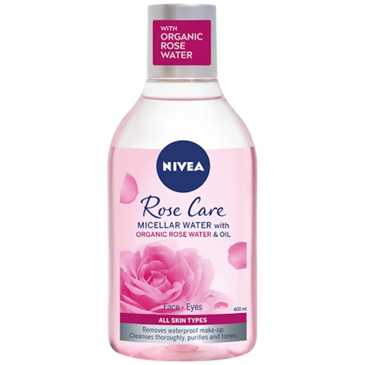 Nivea Micellair Apa Micelara Cu Apa De Trandafiri, 400 Ml