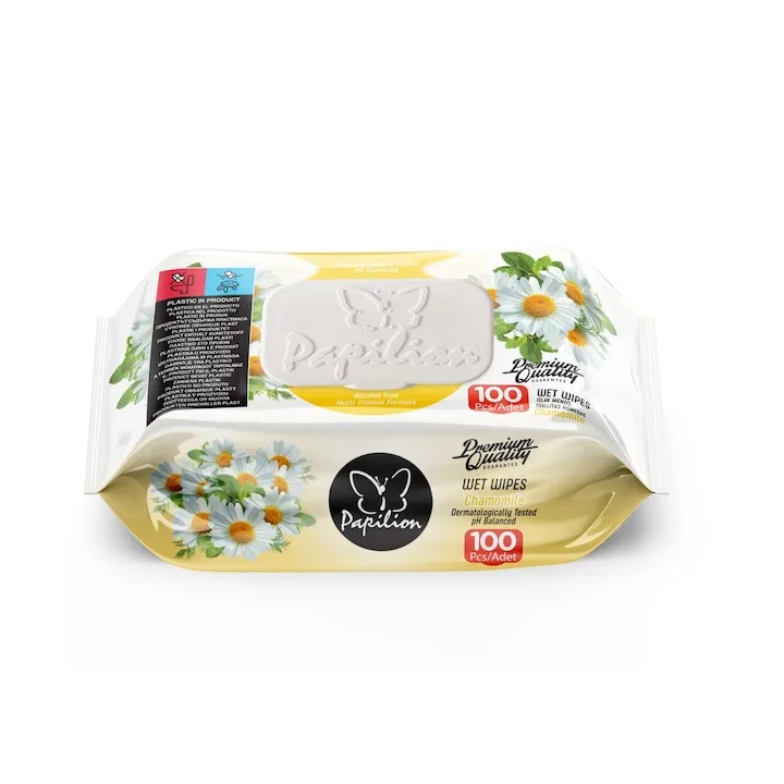Servetele Umede Papilion Daisy Cu Capac 100 Buc