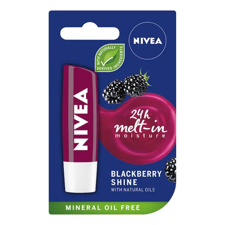 Nivea Lip Care Blackberry Shine 4.8 G