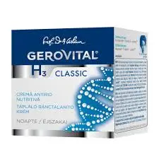 Crema Gerovital H3 Classic Antirid Nutritiva De Noapte, 50 Ml