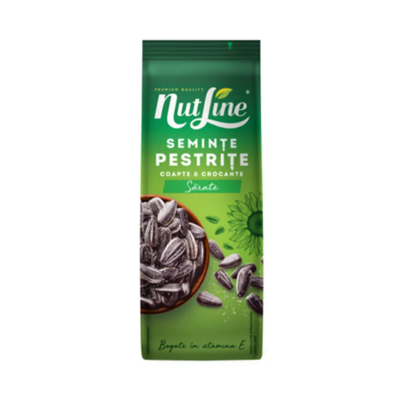 Nutline Seminte Floarea Soarelui Pestrite Sare 200 G