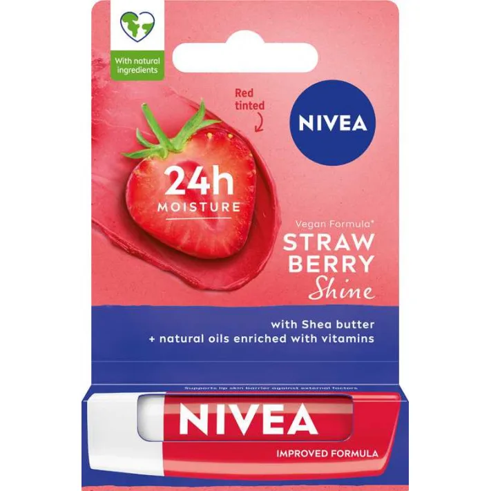 Nivea Strawberry Shine Lip Balm
