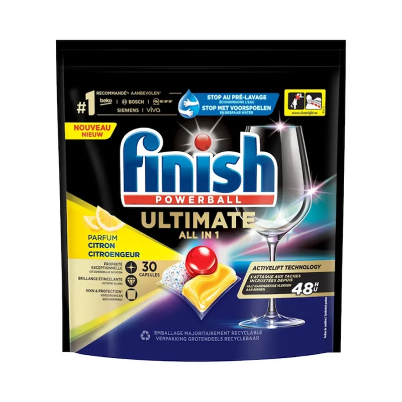 Finish Powerball Ultimate All In 1 Lemon 30 Buc