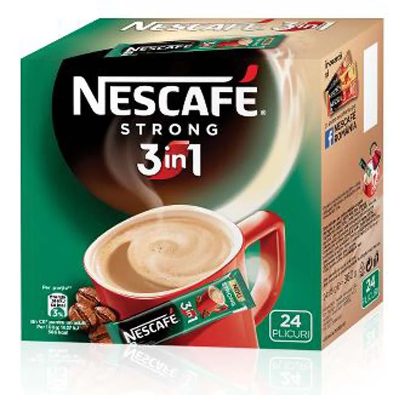 Cafea Solubila Nescafe 3 In 1 Strong 24 Plicuri X 15 G