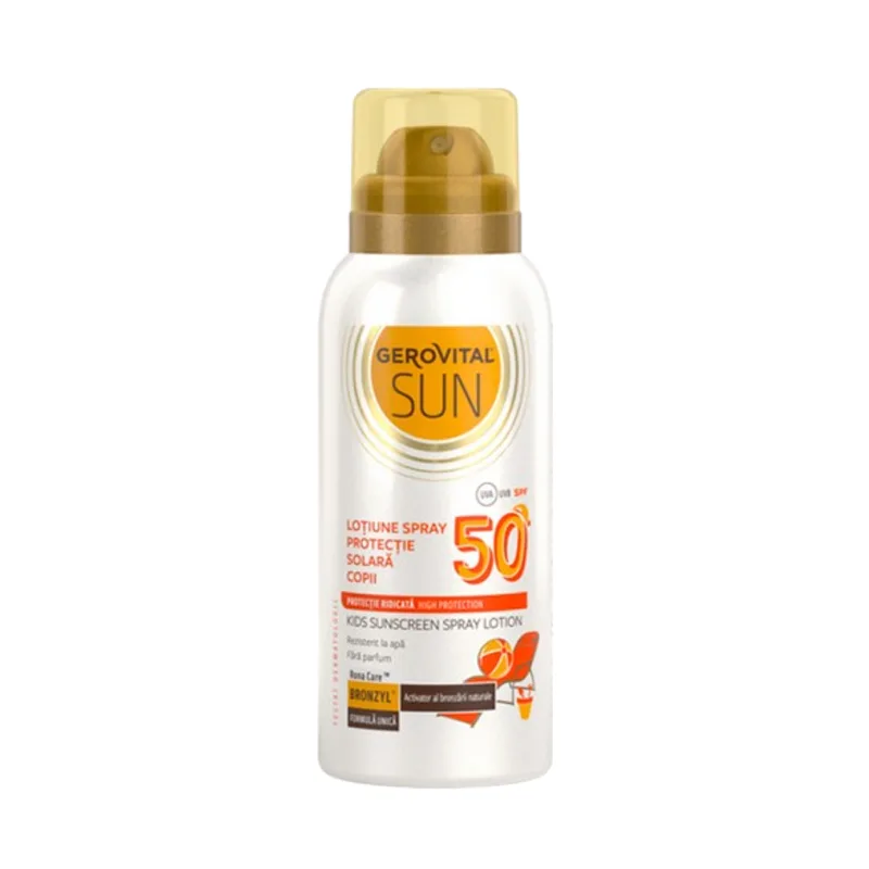 Gerovital Sun Lotiune De Protectie Solara Pentru Copii Fps 50 100Ml