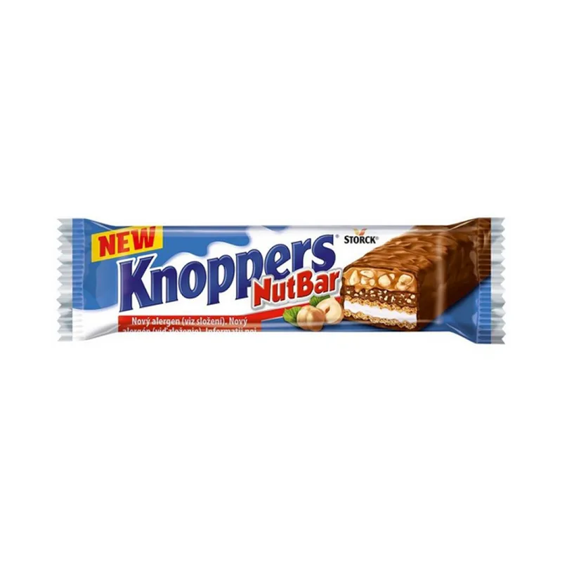 Knoppers Baton Cu Napolitane Si Crema De Lapte Si Alune De Padure 40 G