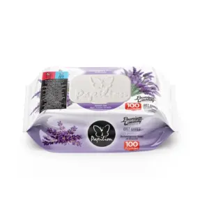 Servetele Umede Cu Capac Papilion Lavanda 100 Buc