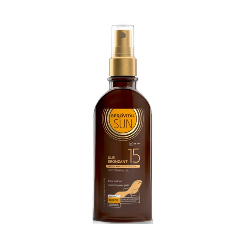 Gerovital Sun Ulei Bronzant Fps 15 150Ml