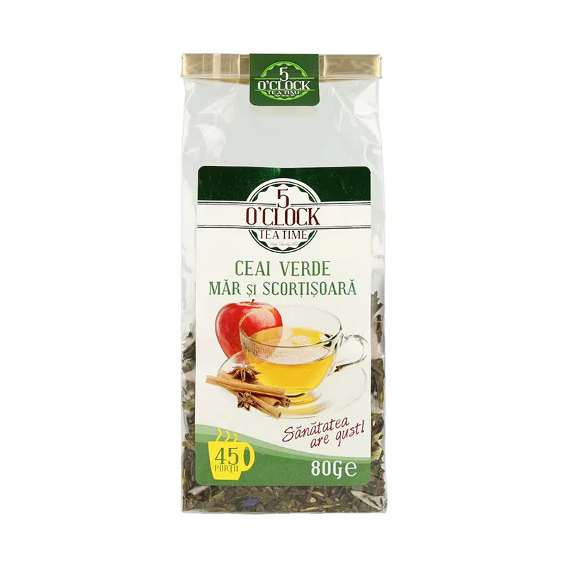 5 O Clock Tea Verde Mar Si Scortisoara 80 G