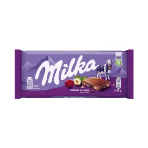 Milka Ciocolata Stafide Si Alune 90 G