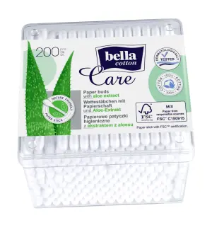 Bella Betisoare Orl Din Hartie Aloe, Cutie 200 Bucati