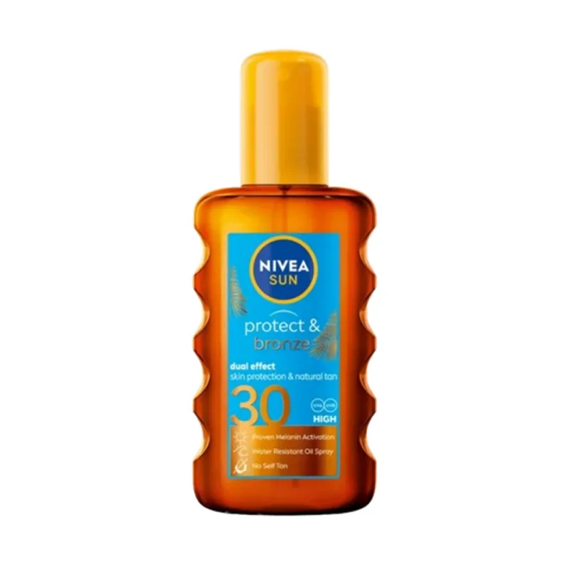 Nivea Sun Protect Bronze Ulei Spray Fps 30 200Ml