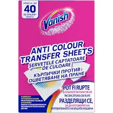 Servetele Anti-Transfer De Culoare Vanish – 40 Buc