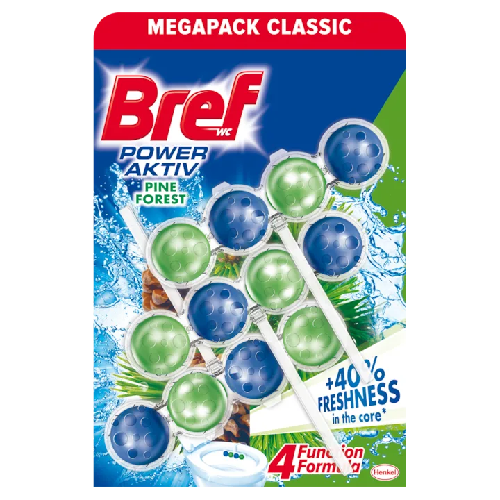 Bref Power Aktiv Pine Odorizant Toaleta 3X50G